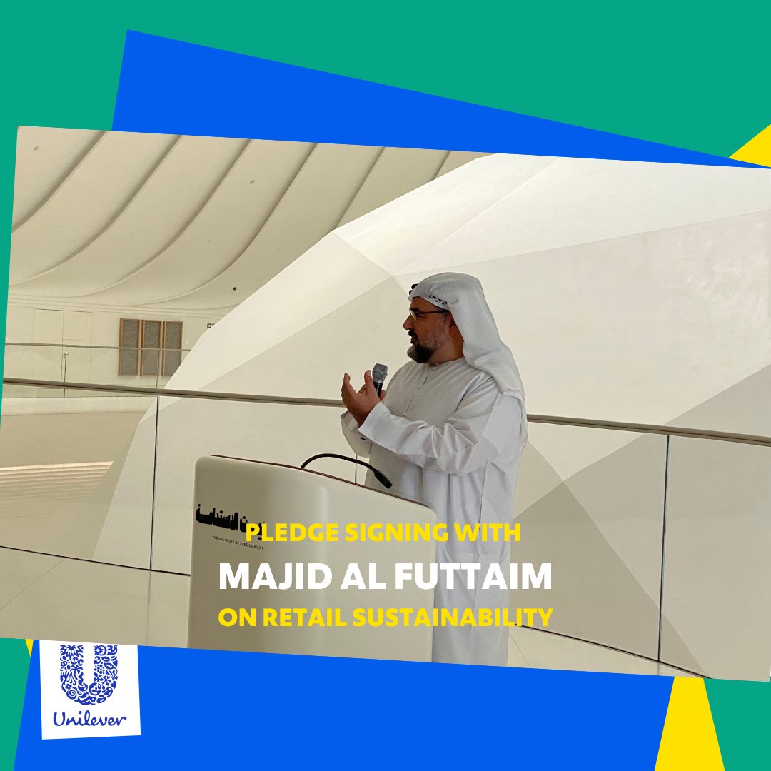 We are proud to have signed a pledge within the retail and FMCG sectors through the Majid Al Futtaim Retail Supplier Sustainability Forum which was attended by H.E. Mariam Almheiri, UAE Minister of Climate Change and Environment, and our Head of Arabia Khalil Yassine!