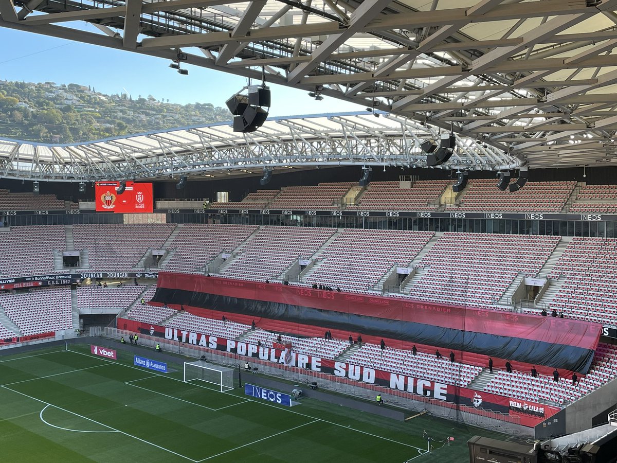 🔴⚫️ 24.500 spectateurs attendus à l’Allianz Riviera

60 Rémois en parcage visiteur finalement autorisés à se déplacer 

La Pop de retour au 1er anneau avec une animation prévue #OGCNSDR