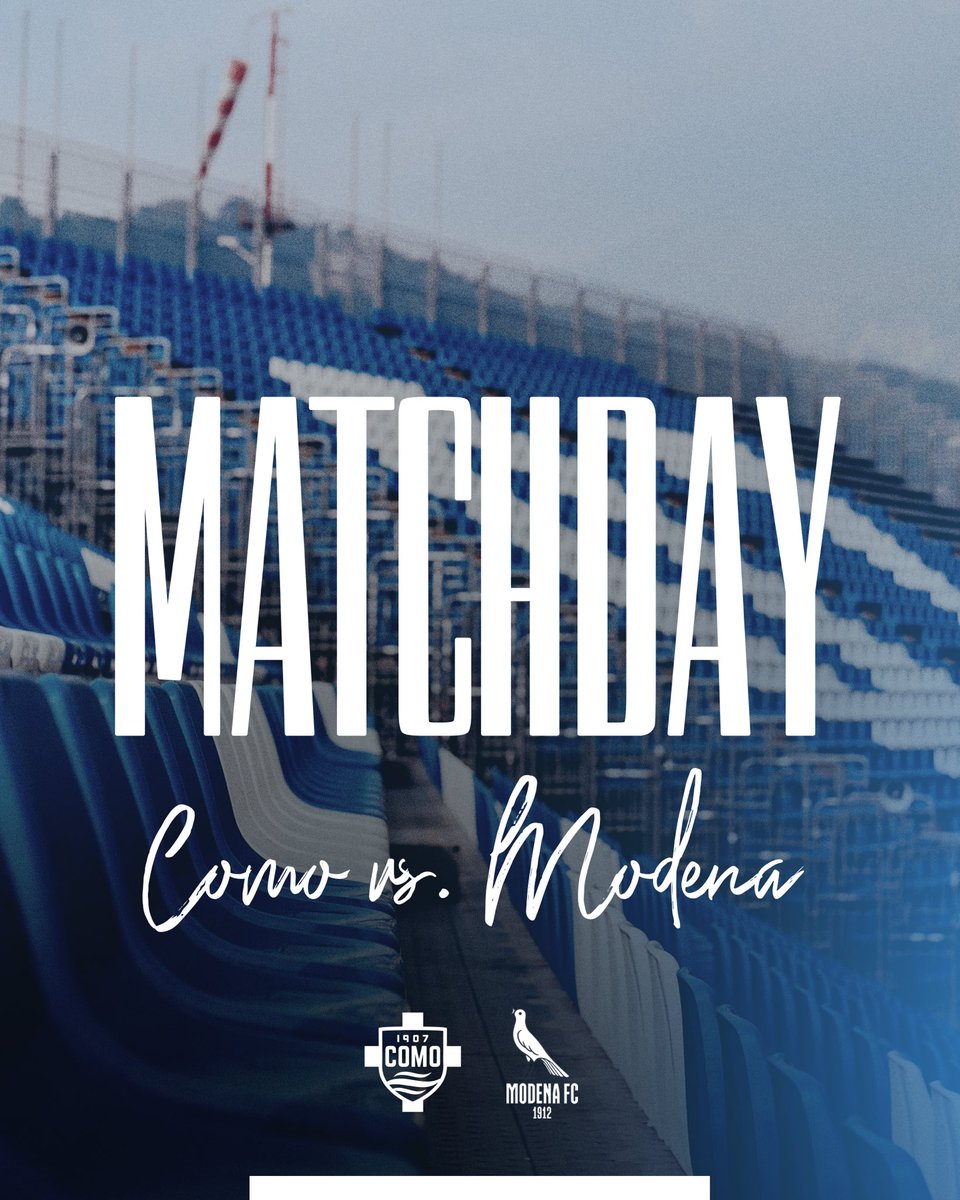 Como1907_tr's tweet photo. โ๏ธ ๐๐ผร ๐ร๐ร โ๏ธ
๐ @Lega_B
๐๏ธ @ModenaOfficial
๐ ๐ญ๐ฒ. ๐๐ฎ๐ณ๐๐ฎ
โฐ๏ธ 16:15 ๐ฎ๐น / 18:15 ๐น๐ท
๐ Giuseppe Sinigaglia Stadium
๐ Giacomo Camplone
#๏ธโฃ #ComoModena
#๏ธโฃ #forzacomo ๐ https://t.co/ld8Oh3BSuC