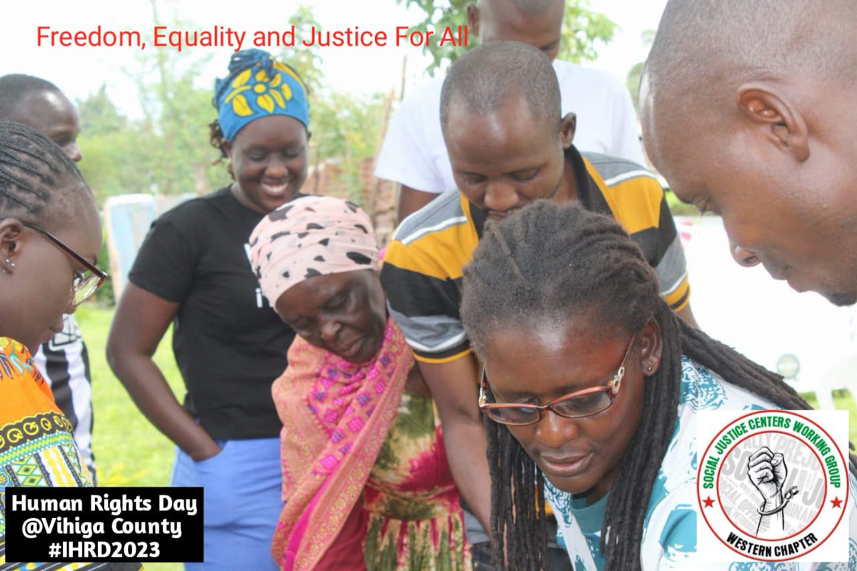 As we mark the end of #16DaysOfActivismAgainstGBV ,,social justice centers from kakamega, vihiga, kisumu, migori, homabay converged to celebrate #HumanRightsDay. Freedom,Equality  and Justice for all @UhaiWetu @MiwaniCentre @social_wg @UpeoCJC