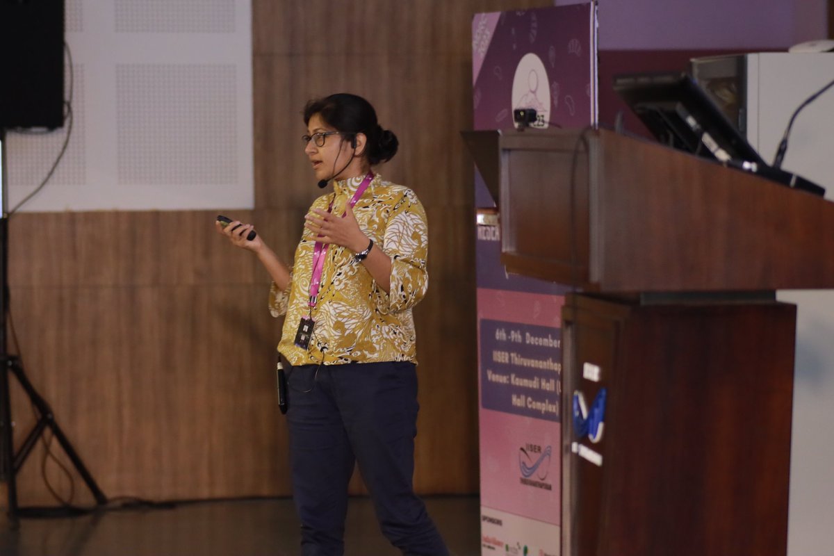 iFly_InDRC's tweet image. Session 7/8 continued with some impressive oral presentations by Dr Prashali Bansal (TIGS), Satyam Sharma (IISER Bhopal), Aishwarya Segu (IISER Tvm) and Debasmita Mitra (IISER Pune)