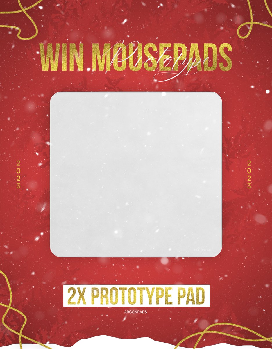 argonpads's tweet photo. 🎁 2ND ADVENT GIVEAWAY 🎁

Every Advent there will be a giveaway from us, at Christmas there will be a HUGE GIVEAWAY! 

- Follow @argonpads 
- Retweet this tweet
- Tag a friend who needs a new mousepad

Good Luck!