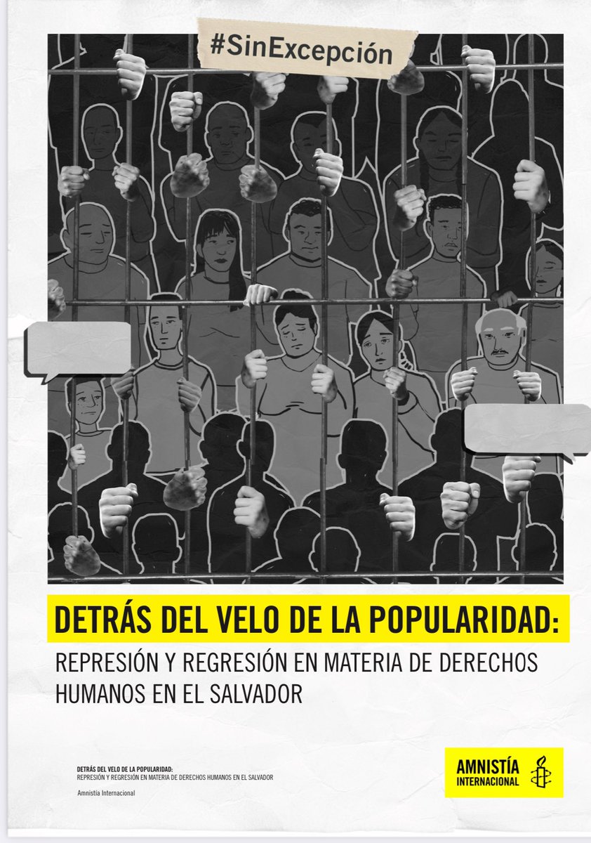iidc_sv's tweet photo. Hoy hace 75 años se aprobó la Declaración Universal de los Derechos Humanos.
#HumanRights75 
Este reporte de @amnesty concluye que en #ElSalvador hay una “política de tortura sistemática hacia todas las personas detenidas bajo el régimen de excepción”.
⬇️
https://t.co/LH2MxoYHK7 https://t.co/bluTnEaJDq