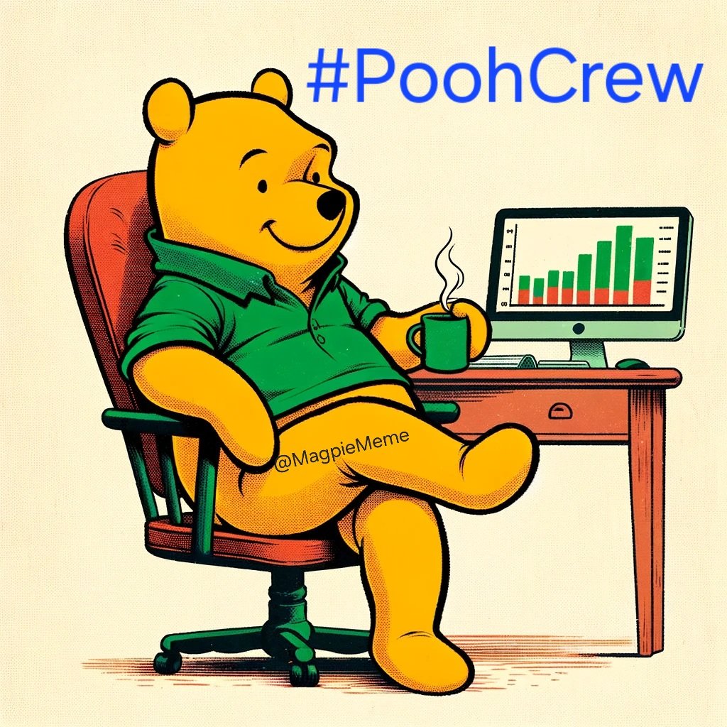 MagpieMeme's tweet photo. @MrBarryCrypto $Pooh is gonna be doin its thing this season.

#Moonbeaming to #OccupyMars https://t.co/StrFAOdSDJ