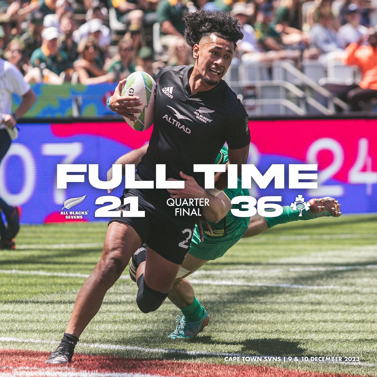 Not to be today for our boys. Congrats, @ireland7s. #AllBlacks7s | #CPTSVNS