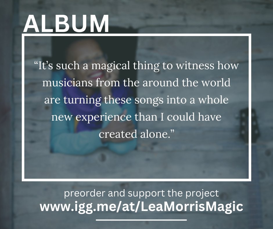 Today's magic is global co-creation. So grateful!
igg.me/at/LeaMorrisMa…