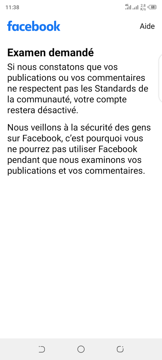 Labidiammar's tweet image. هذا ما تفعله إدارة الفايسبوك العنصرية ضد كل من يدعم غزة.