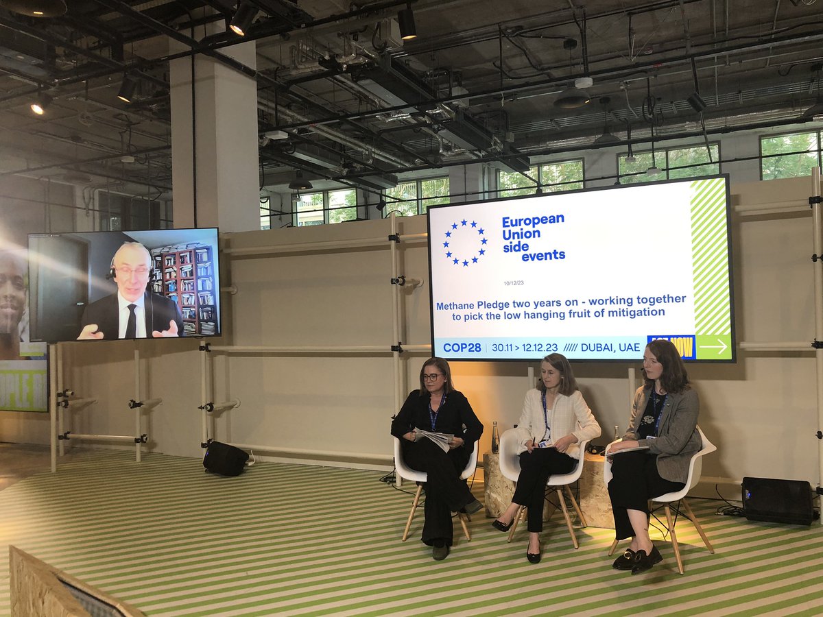 Discussing the implementation &amp; prospects for expanding the Methane Pledge at EP side event
#COP28  #COP28UAE  #EUatCOP28