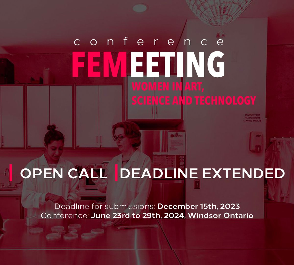 We are inviting individual and group proposal submissions for short conference presentations. +we are looking for submissions for a gallery exhibition, a multimedia and film screening event, and workshop presentations. Deadline extended: Dec 15th 2023
More:femeeting.com