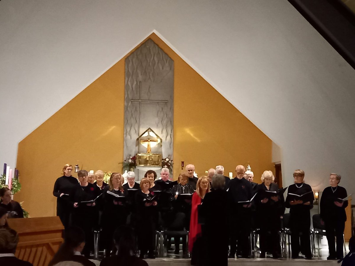 Our Carol Service last Friday thanks to all - our parish choir, John's Lane Choir, Sancta Maria College and Scoil Naomh Padraig choirs
