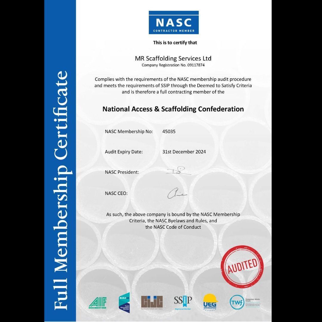 'Tis the season 🎄… Another Audit passed for #TeamMR!

We are continuing our NASC Membership for another year #ItHasToBeNASC!