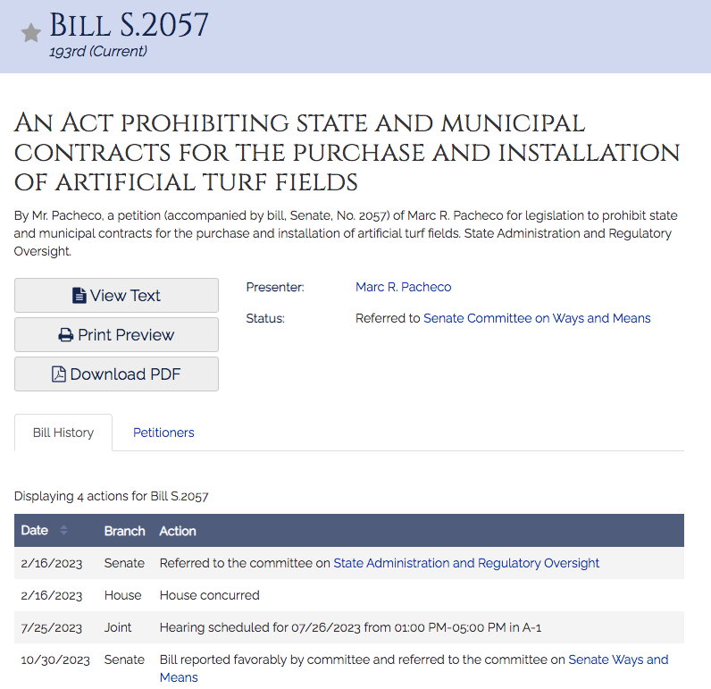 feuilletonesse's tweet photo. @radio_worcester @CommonTalkPod In NY, my state, @GovKathyHochul has banned #artificialcarpet aka "fake grass" from purchase/sale by 12/31/24 due to #PFAS. MA Bill S.1356  + S.2057 proposing similar. @TracyNovick @MarcRPacheco @JulianCyr @repkatehogan @RepJackLewis @Jo_Comerford @bennettpeer https://t.co/eIskcQ9C2L