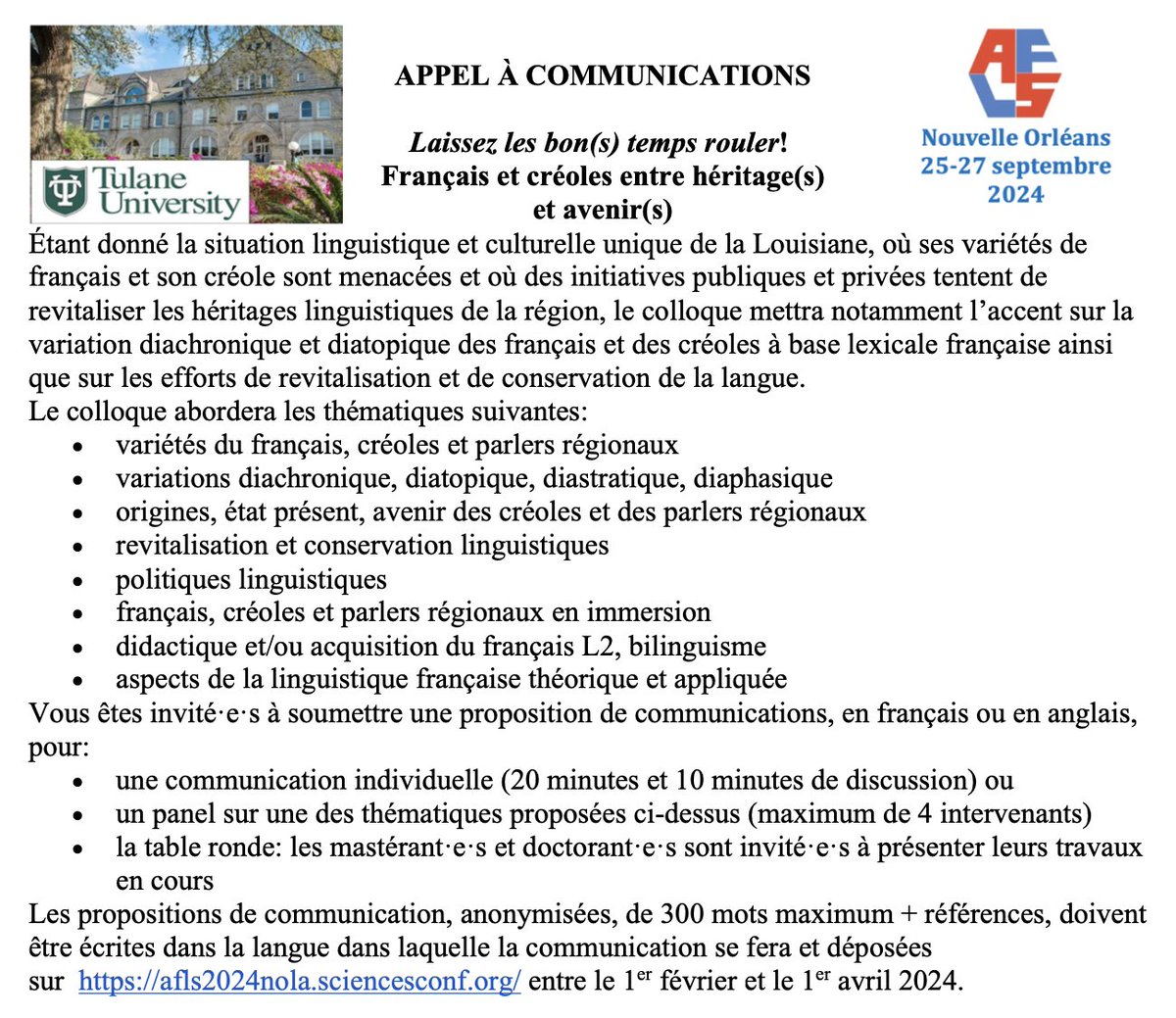 Association for French Language Studies (AFLS) (@aflsnews) on Twitter photo 