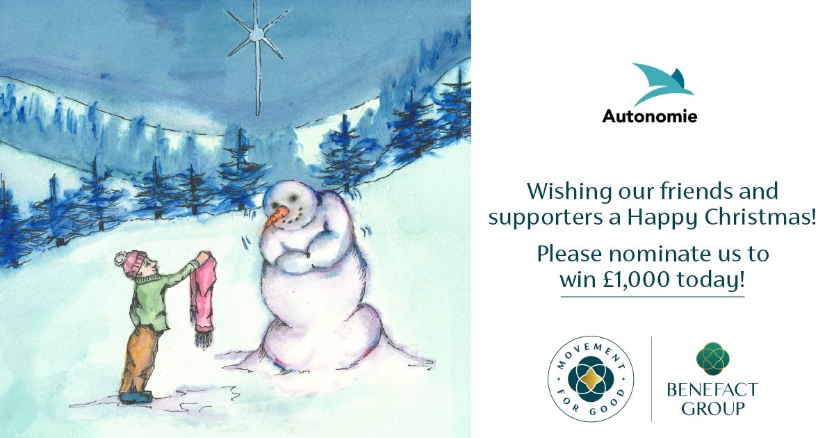 🔔 Autonomie have a chance to recieve £1000 from Benefact Group's #MovementForGood - but we need your help! ⭐️ 💛

Please nominate us (Autonomie) by clicking the link below:

movementforgood.com/index.php?cn=1…