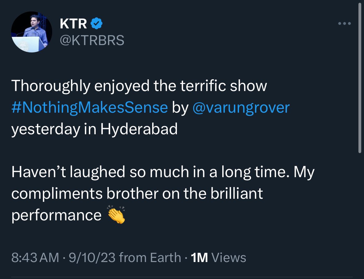 unexpected5678's tweet photo. Two different leaders and their response during difficult times. 

@naraLokesh                               @ktrbrs https://t.co/A7EVQhELyi