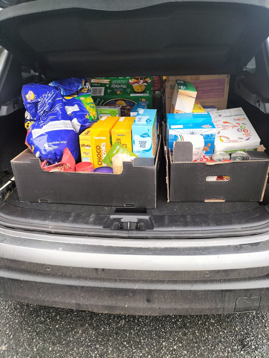 dunnamagginns's tweet photo. We sent our food appeal donations to St Vincent de Paul this morning, they were delighted to get so much #generousspirit @SVdP https://t.co/ITW40aGhj5
