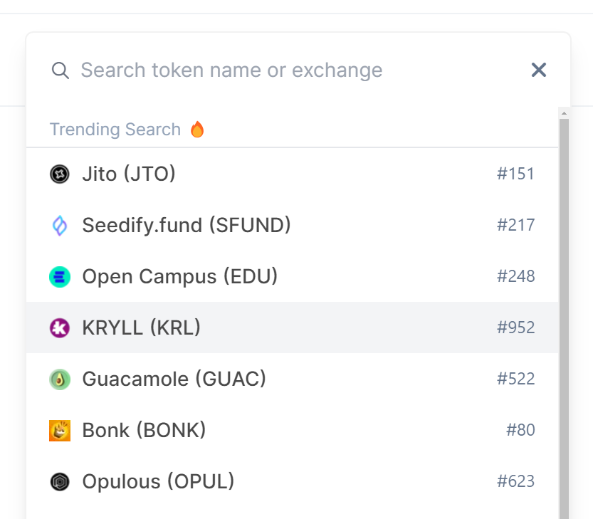 kryll_io's tweet photo. $KRL is now trending in 4th place on CoinGecko! 🔥

➡️ https://t.co/iWC3Ty88iQ https://t.co/CAjtxVO8XL