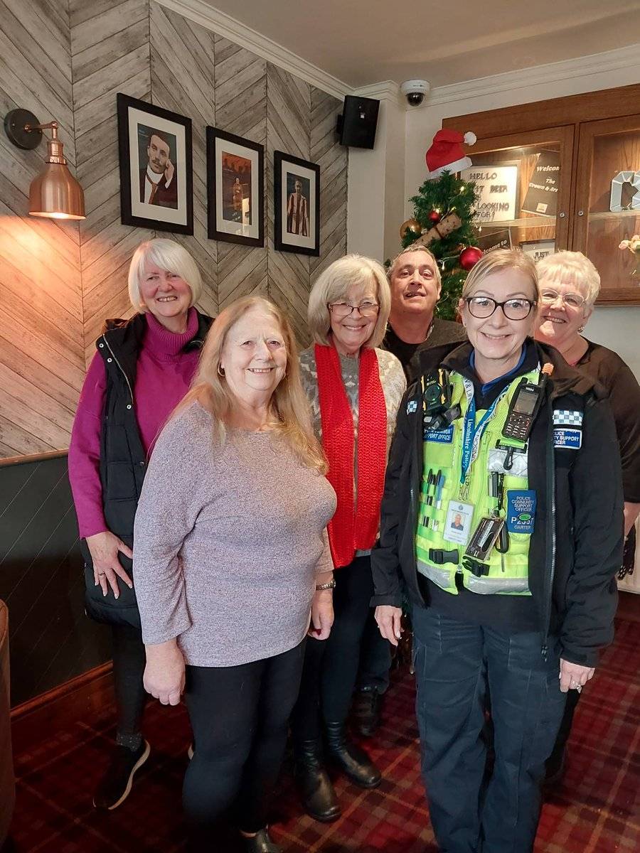 PCSO Carter has had a lovely morning catching up with some ladies and gentlman over a coffee, sharing a few stories... lots of giggles and laughter #neighbourhoodpolicing