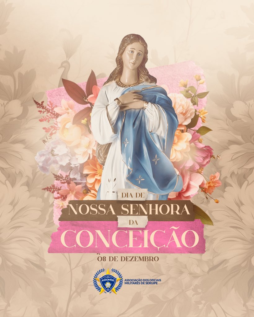 Assomise1's tweet photo. 🙏🏿 Que nesse dia especial! 

Nossa Senhora da Conceição possa estender seu manto sagrado sobre nós e com a permissão de Jesus Cristo tenhamos um bom feriado. 

Amém! 

#timeassomise #nossasenhoradaconceicao https://t.co/SvcJmUpw5H