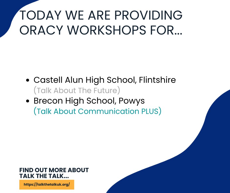 talkthetalkUK's tweet photo. Our workshops today!
@CastellAlun @Seren_Network
@BreconHigh
#oracy #confidentcommunication #careers #grouptalk #employability #talkthetalkuk #talkthetalk https://t.co/NzdDvSfU86