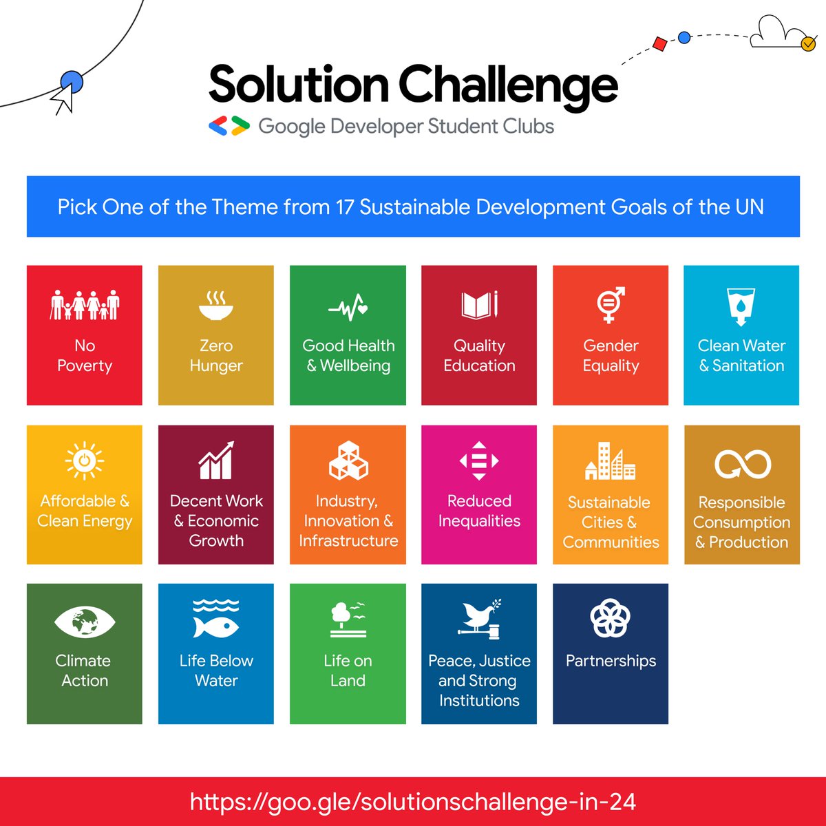 GoogleDevsIN's tweet image. Calling all tech wizards! The #SolutionChallenge is your chance build some great solutions for the community using Google tech. ✨ Register here & make magic happen: goo.gle/solutionchalle…
Google #DeveloperStudentClubs