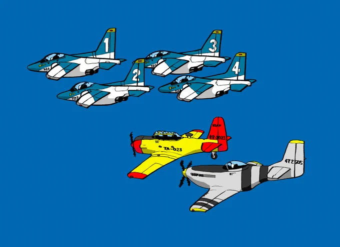 #プロペラ機を貼るんだ