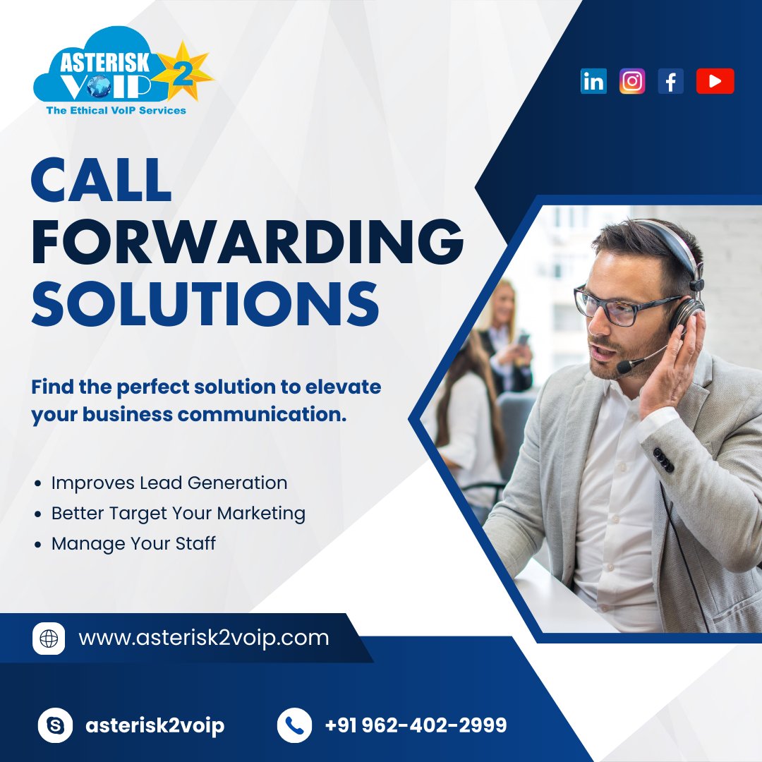 ☁️Elevate Your Business Communication with Asterisk 2VoIP
🌐 Visit asterisk2voip.com for Solutions that Transform:
Contact us at +91 962-402-2999 or Skype: asterisk2voip.