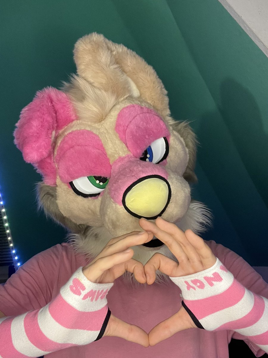 Get some love, cutie💖
Happy #FursuitFriday 

Armwarmers: @AngyPaws