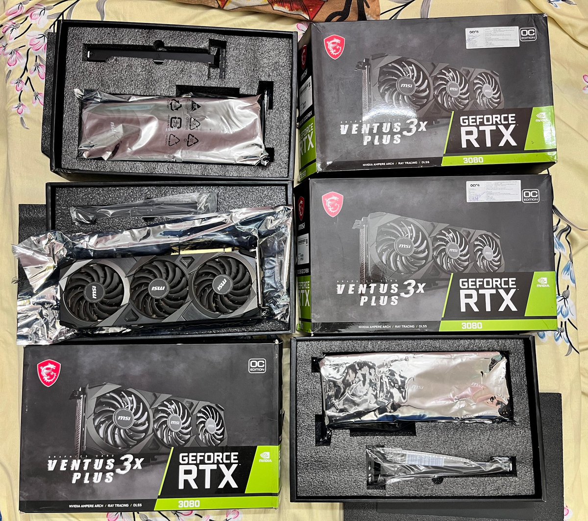 MacAndroidco's tweet image. Selling my 3 msi ventus rtx 3080 graphic card.
1 year, 9 month old
Used only for 5 months
Bill box available
Price: 35000 ( includes shipping)
Intrested people dm me, and also can tag in comment pr retweet.
#graphicCard