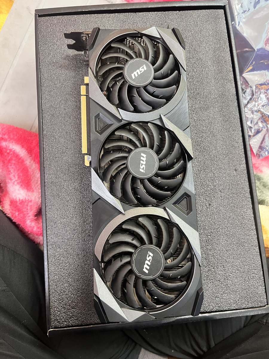MacAndroidco's tweet image. Selling my 3 msi ventus rtx 3080 graphic card.
1 year, 9 month old
Used only for 5 months
Bill box available
Price: 35000 ( includes shipping)
Intrested people dm me, and also can tag in comment pr retweet.
#graphicCard