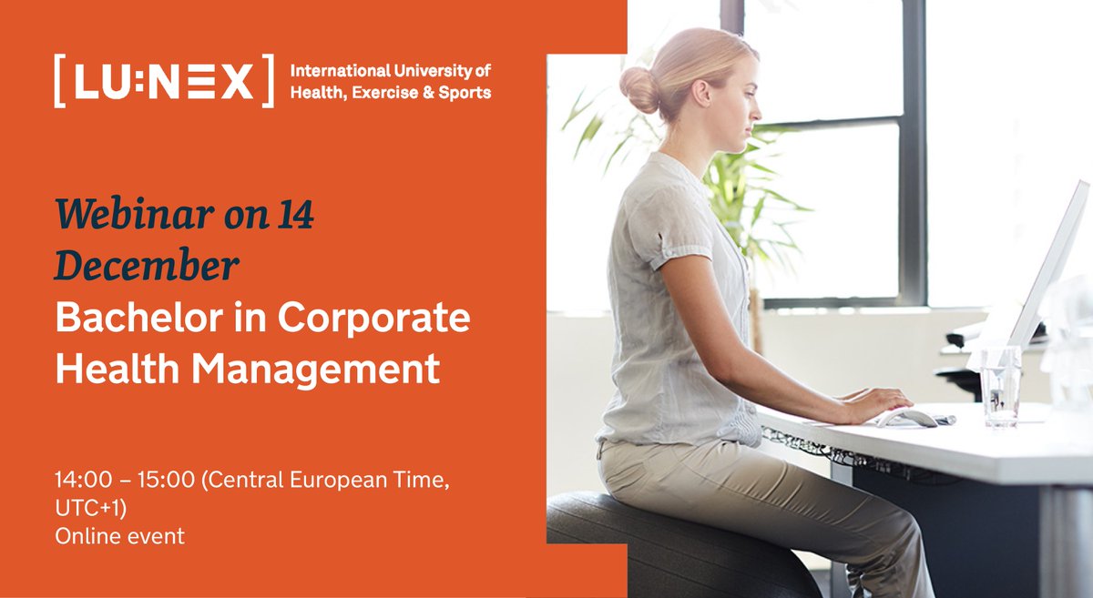👔🌐 Learn more about our #CorporateHealthManagement and Well-Being Programme with our Programme Leader Dr. Jessica Price during our #webinar on 14th December at 2pm. Sign up here: lnkd.in/e8EvhfUb