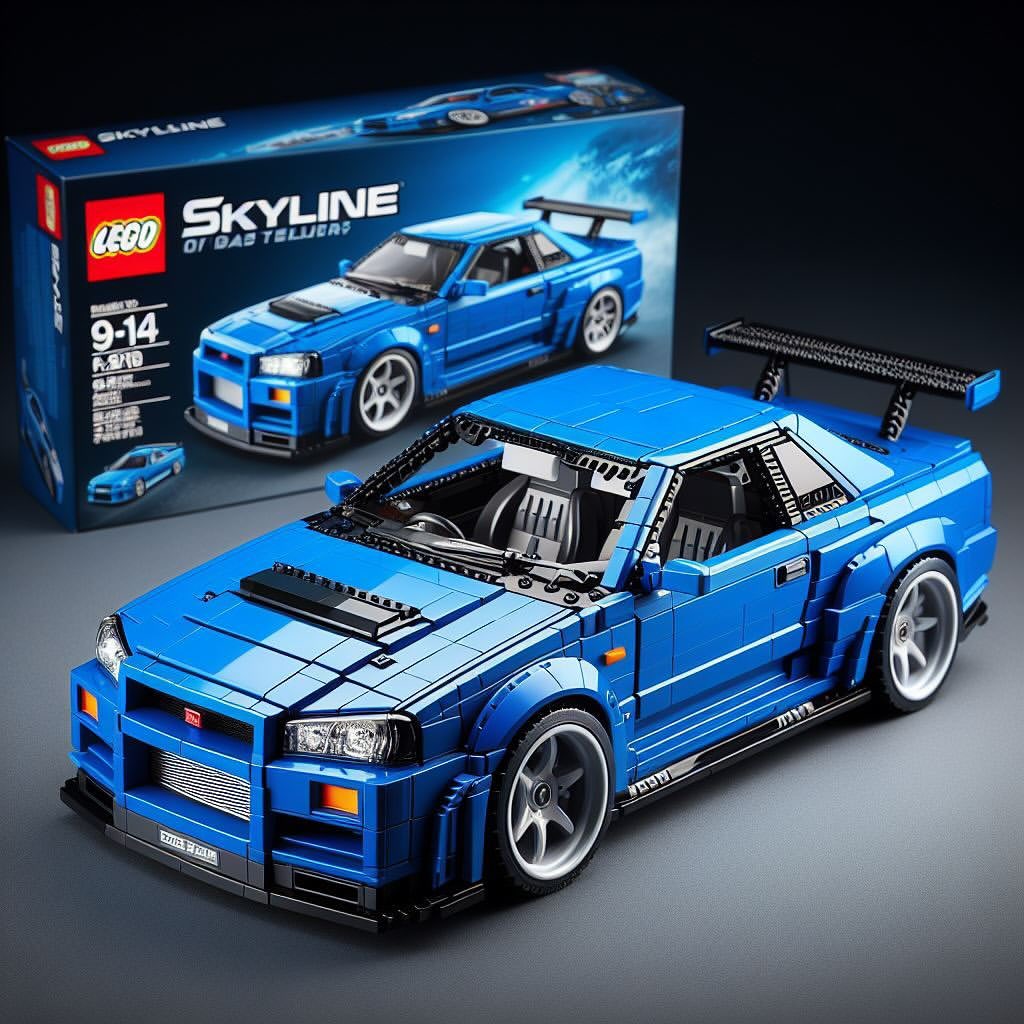 DailyGTRTM's tweet photo. Lego Nissan GTR-R34 Skyline 😈 https://t.co/yZklUiOcna