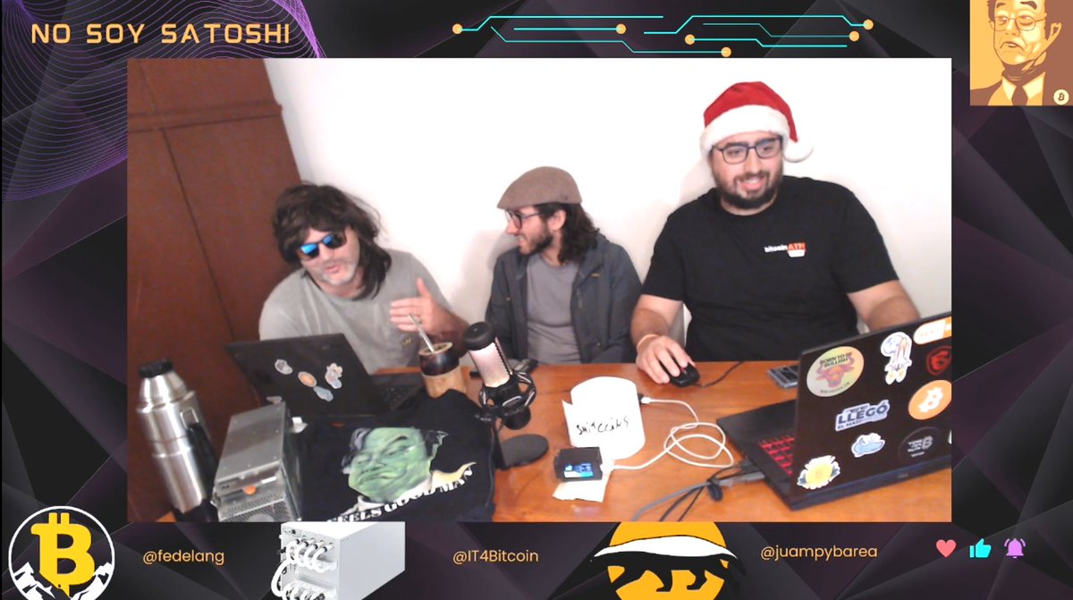 jotapetoshi's tweet photo. Hoy vuelve @NoSoySatoshi en su segunda temporada luego de 4 años junto a @IT4Bitcoin y @fedelang . Premier a las 11am ARG. 

#bitcoin #satoshi

https://t.co/fWkJr7CmRW https://t.co/NkefWRQ7ts