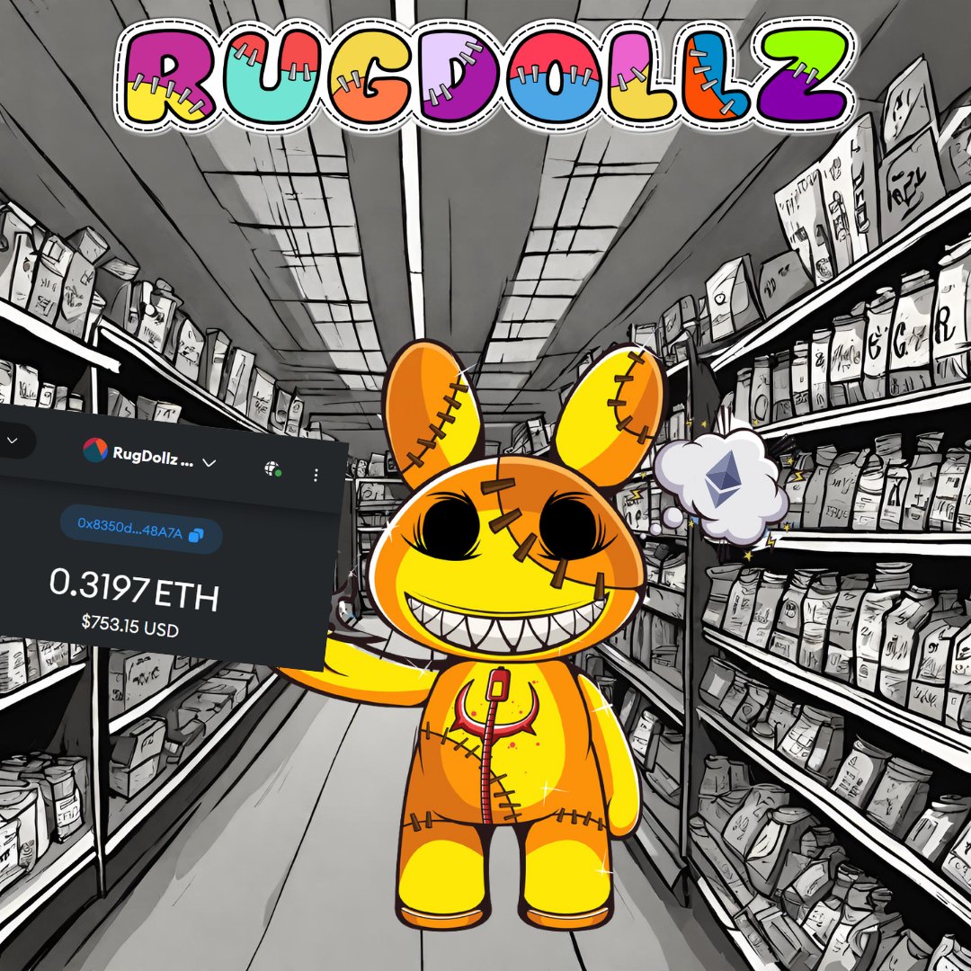 GM Web3 🌐

The <a href="/RugdollzNFT/">RugDollz 🧶</a> are ready to 🧹

Lets restock our vault, ready for the <a href="/RugLabz/">RugLabz | $RLBZ</a> Raffles!

Which projects shall we look at sweeping? 🤔

Comment below &amp; let us know 👇

#GM #Sweep #Fridayshop #RugDollz #RugLabz