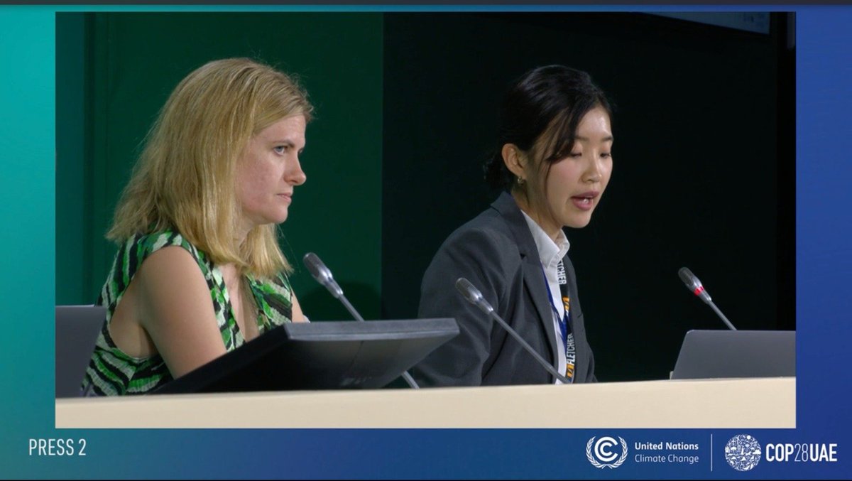 Junior Research Fellow @soyoung_oh_ spoke at a press conference on new greenhouse gas removal pathways at #COP28 Watch it here: unfccc-events.azureedge.net/COP28_95682/ag…