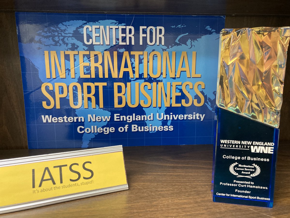 Humbled and grateful to have been honored at yesterday's College of Business luncheon and faculty meeting in the presence of Provost Maria Toyoda, Dean Sharianne Walker, "OG" SPMN colleagues Jim Masteralexis and Dan Covell, and faculty and staff colleagues. Always remember: IATSS