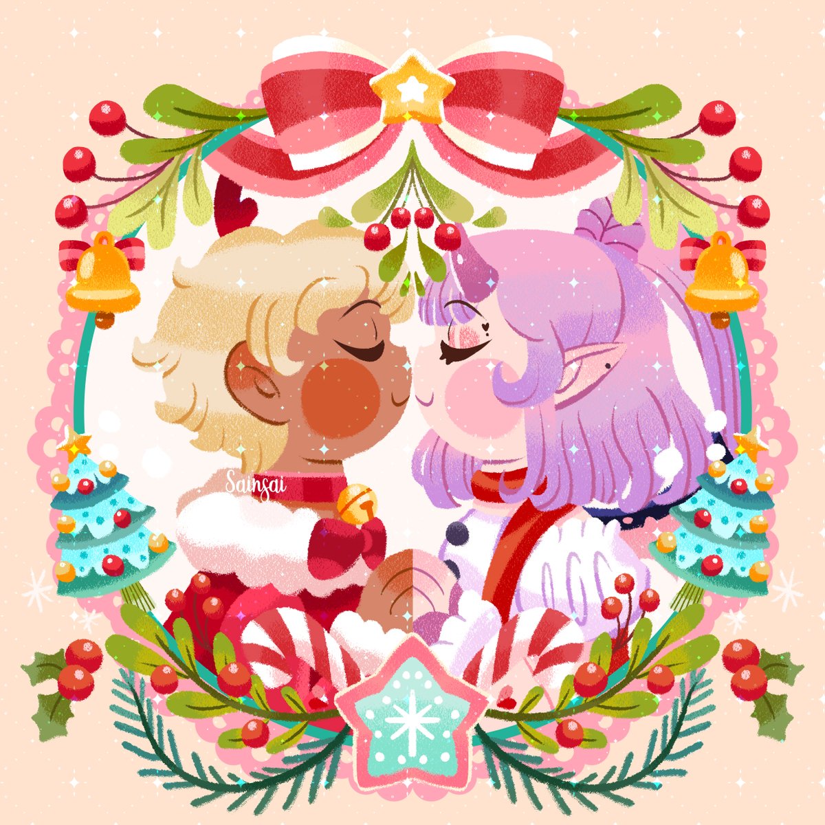 Sainsai_105's tweet photo. ขออนุญาตขายเป็นแนวภาพประกอบนะคะ
 [YCH]  Blooming Christmas จะเป็นคู่ OC หรือ Oc x Canon ก็วาดได้ค่า สามารถนำไปปริ้นหรือนำไปทำเป็นพวงกุญแจอะคริลิกสะสมเองก็ได้ค่ะ 🥺

รายละเอียดเพิ่มเติมนะคะะ https://t.co/bEfoQzKUbh https://t.co/sBwl6yhspV