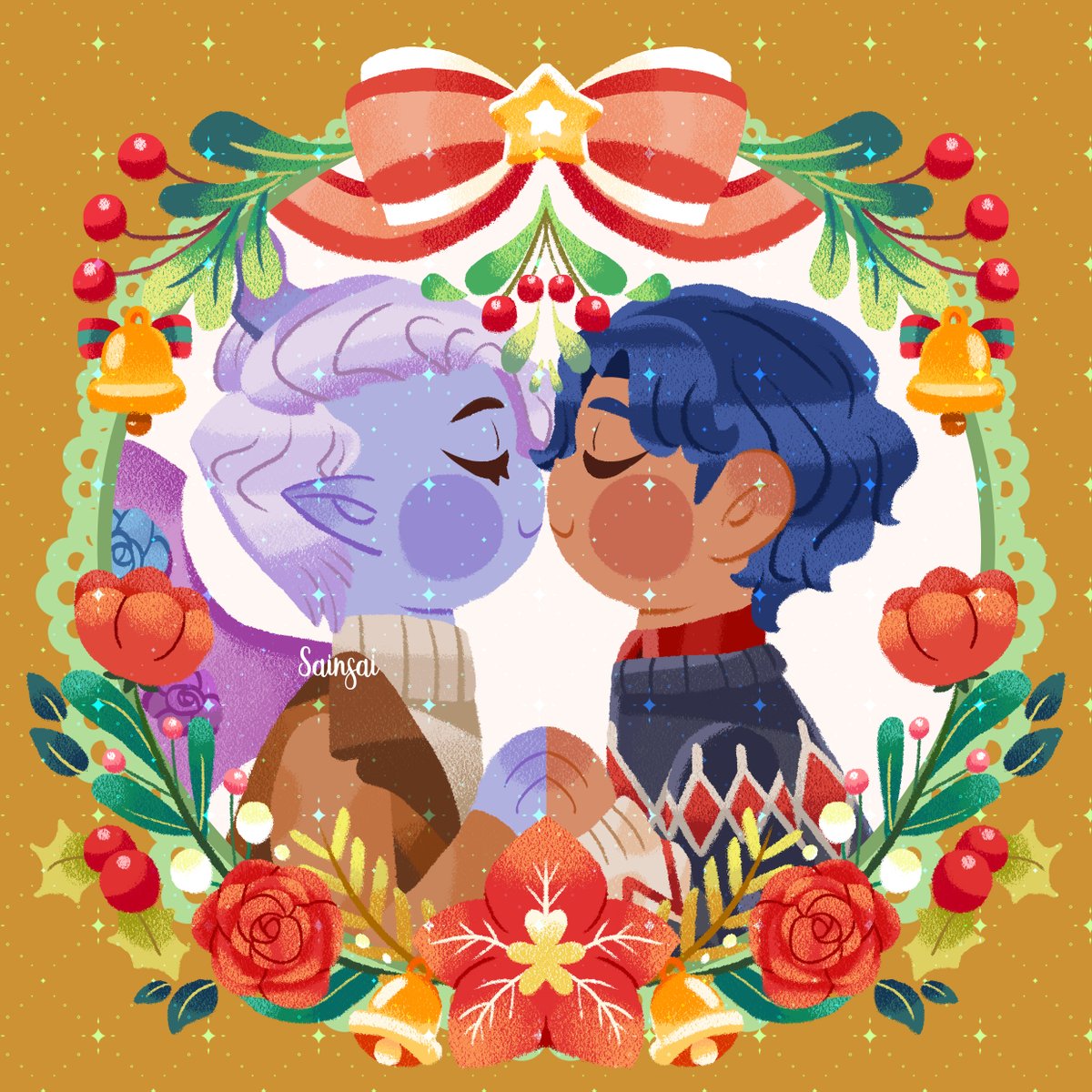 Sainsai_105's tweet photo. ขออนุญาตขายเป็นแนวภาพประกอบนะคะ
 [YCH]  Blooming Christmas จะเป็นคู่ OC หรือ Oc x Canon ก็วาดได้ค่า สามารถนำไปปริ้นหรือนำไปทำเป็นพวงกุญแจอะคริลิกสะสมเองก็ได้ค่ะ 🥺

รายละเอียดเพิ่มเติมนะคะะ https://t.co/bEfoQzKUbh https://t.co/sBwl6yhspV