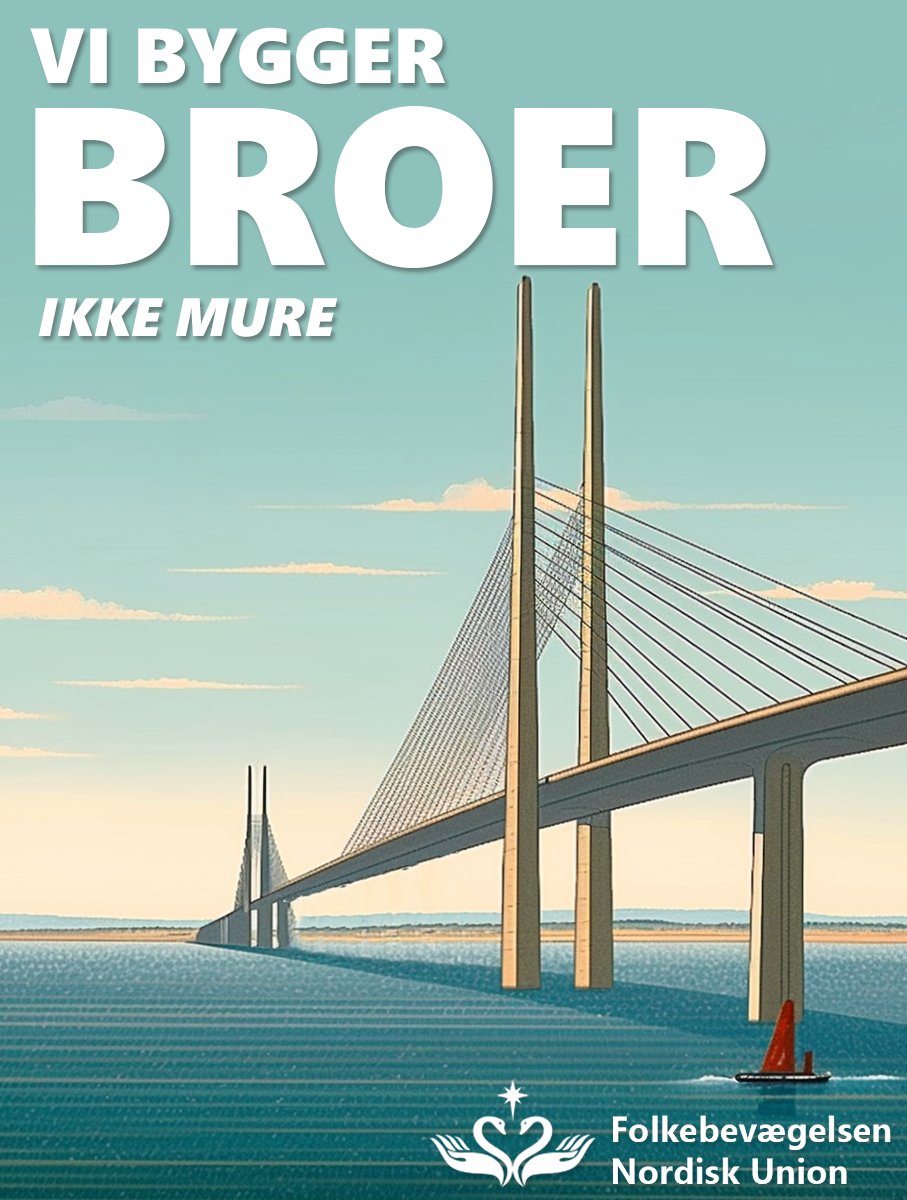 Vi bygger broer, ej mure af stål

Vi dannede ikke #folkebevægelsen, fordi vi ville isolere #Norden fra Verden …

Vi dannede ikke foreningen, fordi vi er pessimistiske over for #EU …

Vi dannede den, fordi vi elsker Norden

#dkpol