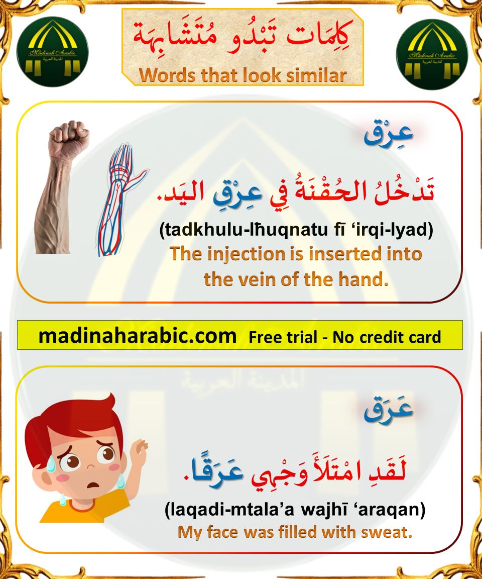 Madinah Arabic on X: Do you know more Arabic synonyms of soldier? Get your  free trial Arabic lesson now - no credit card required:   For more Arabic English vocabulary, click on