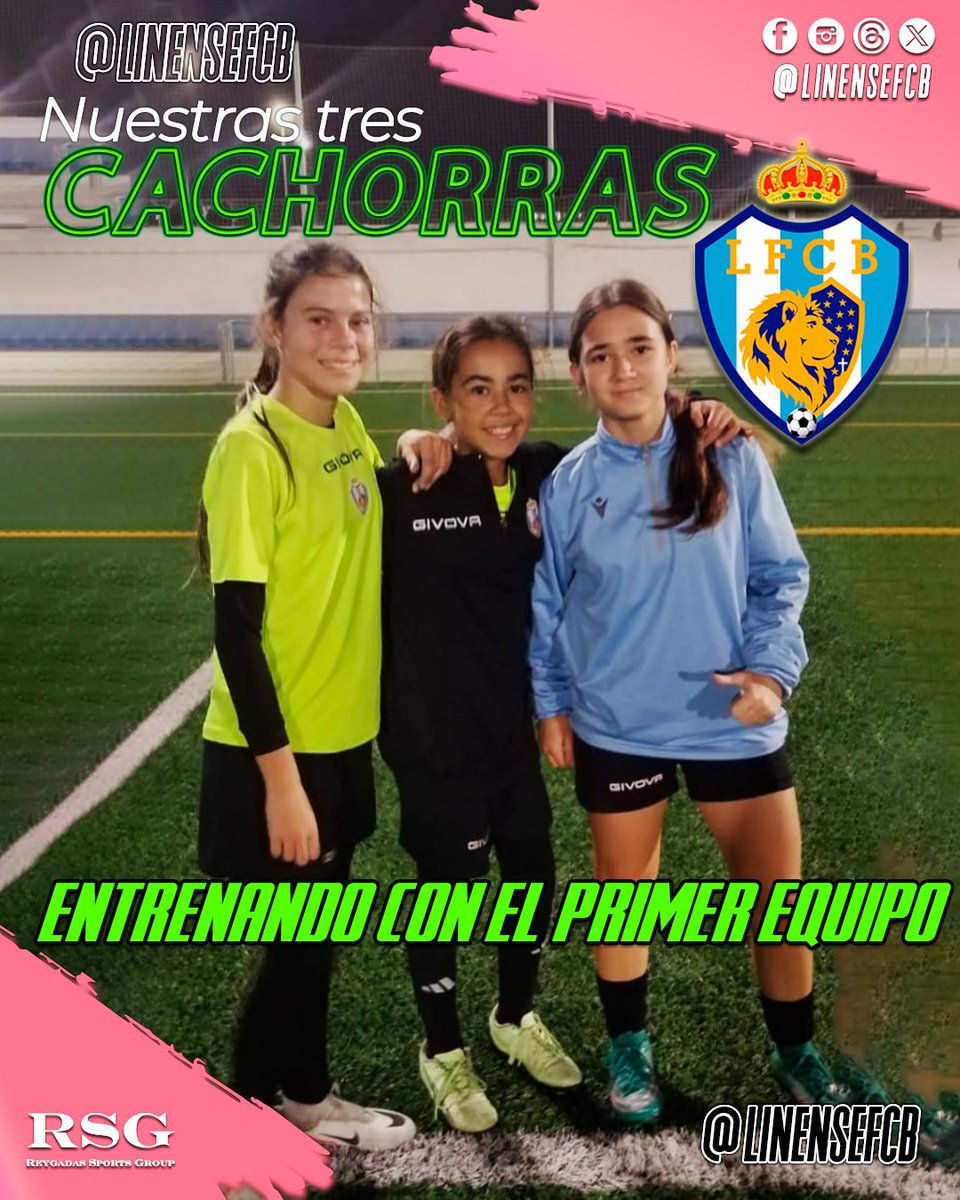 🐾 ¡Sorpresa! 🌟 Nuestras infantiles Aitana, Anita y Alicia se unen al equipo para entrenar duro y brillar juntas. 💪💛 El esfuerzo siempre tiene su recompensa. ¡A entrenar con toda la energía! 🐶✨
#LinenseFCB #Entrenamiento #Cachorras #Esfuerzo