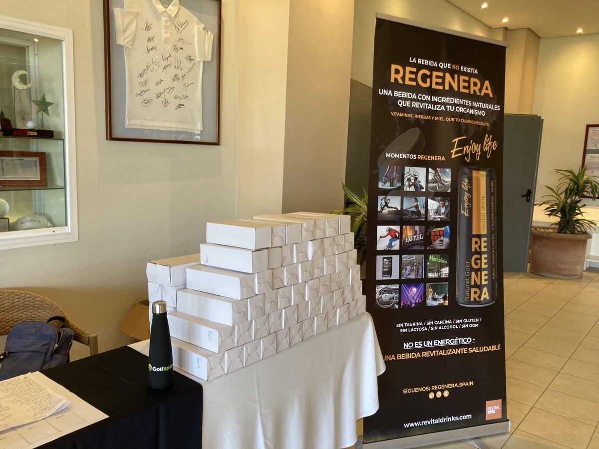#RegeneraSpain es nuestra bebida revitalizarte patrocinadora oficial <a href="/Valleesteresort/">Valle del Este Golf Resort</a>