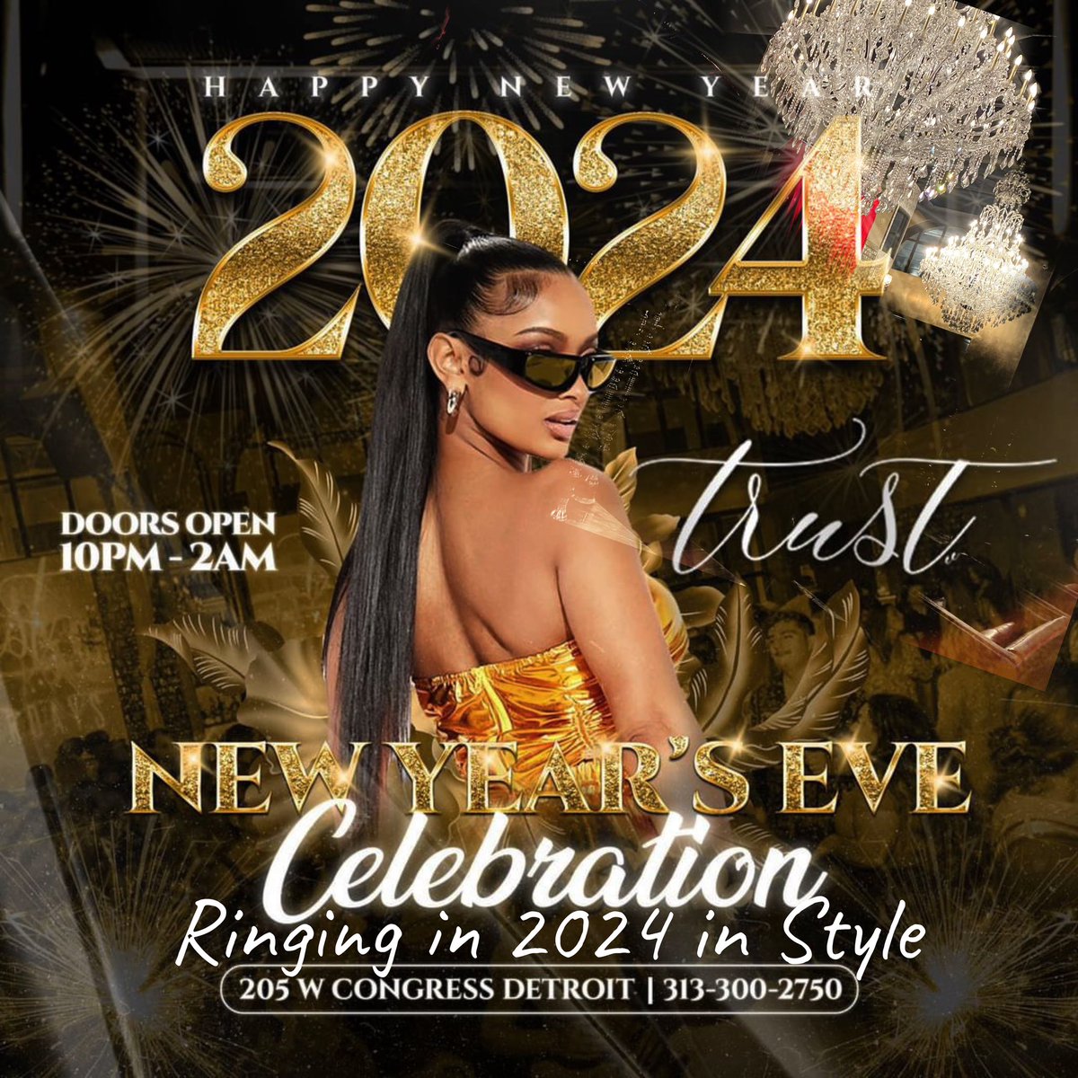 TrustDetroit's tweet photo. @trust_detroit 
Sexiest Celebration Destination as we welcome  2024
🍽️ Complementary pass around  hors d’oeuvres (with kitchen open all night )
🍾 Complementary champagne toast
🔥 Most luxurious booth, and seating arrangements
Text 313-300-2750 for reservations or 🎟️ ticket link https://t.co/RJ9WY0OHYj