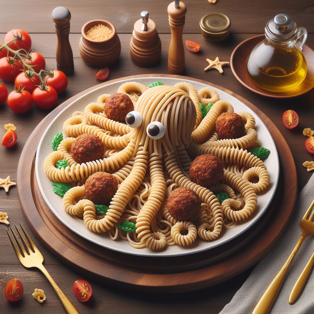 NickCaptain6's tweet photo. If the food looked like this, would you still eat it?🐙🐷🐱🐔
#deliciousfood #AIGC https://t.co/ecEjyj5ggF