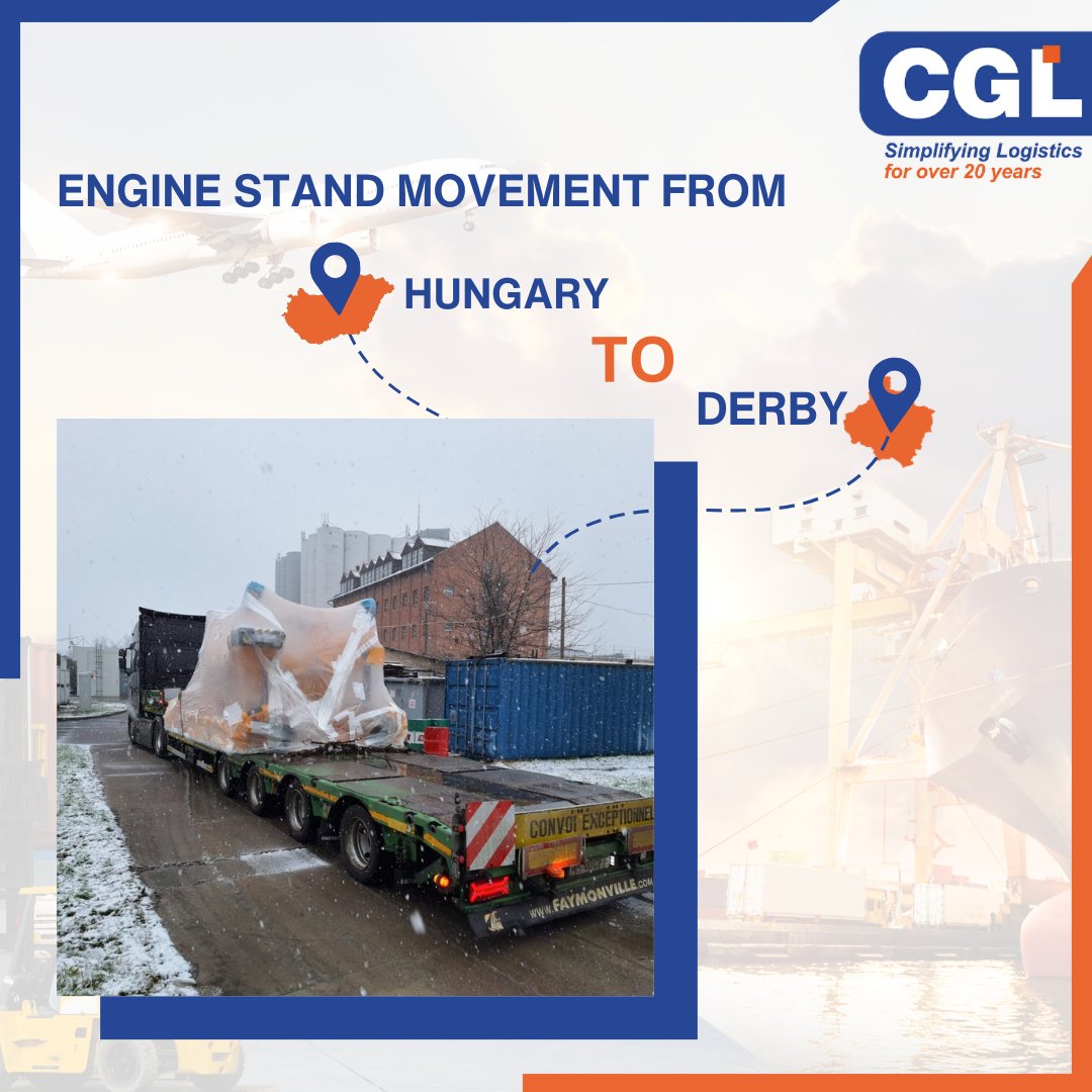 CGLogistics2002's tweet photo. Stand Engine Movement from Hungary to Derby.
Precision, reliability, and professionalism in every detail.
Elevate your #AviationLogistics experience with us. 📷📷
#LogisticsInDelhi #NewDelhi #GlobalMovement #B2BExcellence #CGLogistics https://t.co/Cte4B7418f