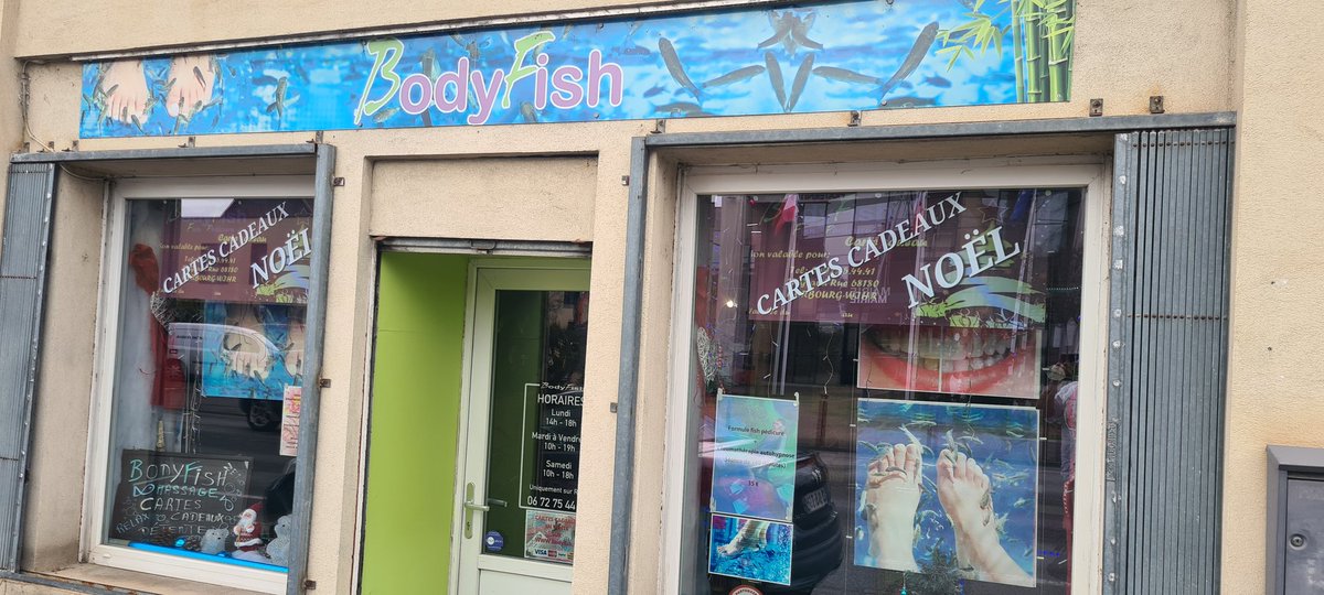 Bodyfish  37 Grand'rue Horbourg-Wihr 
 ☎️ 06 72 75 44 41 
Cartes cadeaux disponibles sur 
   🎁    bodyfish.fr   🎁 

#fishpedicure #Massage #bodyfish #colmar #alsace #été #détente #relaxation #love #me #instagood #happy #noel #noël2023