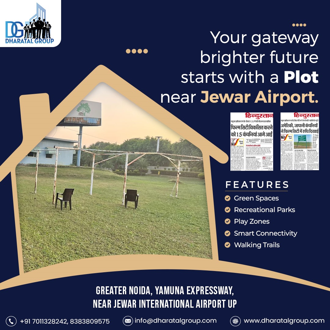DharatalGroup's tweet photo. 𝐈𝐧𝐯𝐞𝐬𝐭 𝐢𝐧 𝐘𝐨𝐮𝐫 𝐆𝐚𝐭𝐞𝐰𝐚𝐲 𝐭𝐨 𝐚 𝐁𝐫𝐢𝐠𝐡𝐭𝐞𝐫 𝐅𝐮𝐭𝐮𝐫𝐞: 𝐏𝐥𝐨𝐭 𝐧𝐞𝐚𝐫 𝐉𝐞𝐰𝐚𝐫 𝐀𝐢𝐫𝐩𝐨𝐫𝐭

Our plots near Jewar Airport offer an array of features including expansive green spaces, recreational parks, play zones, smart connectivity etc. https://t.co/yXqh8rgo4S