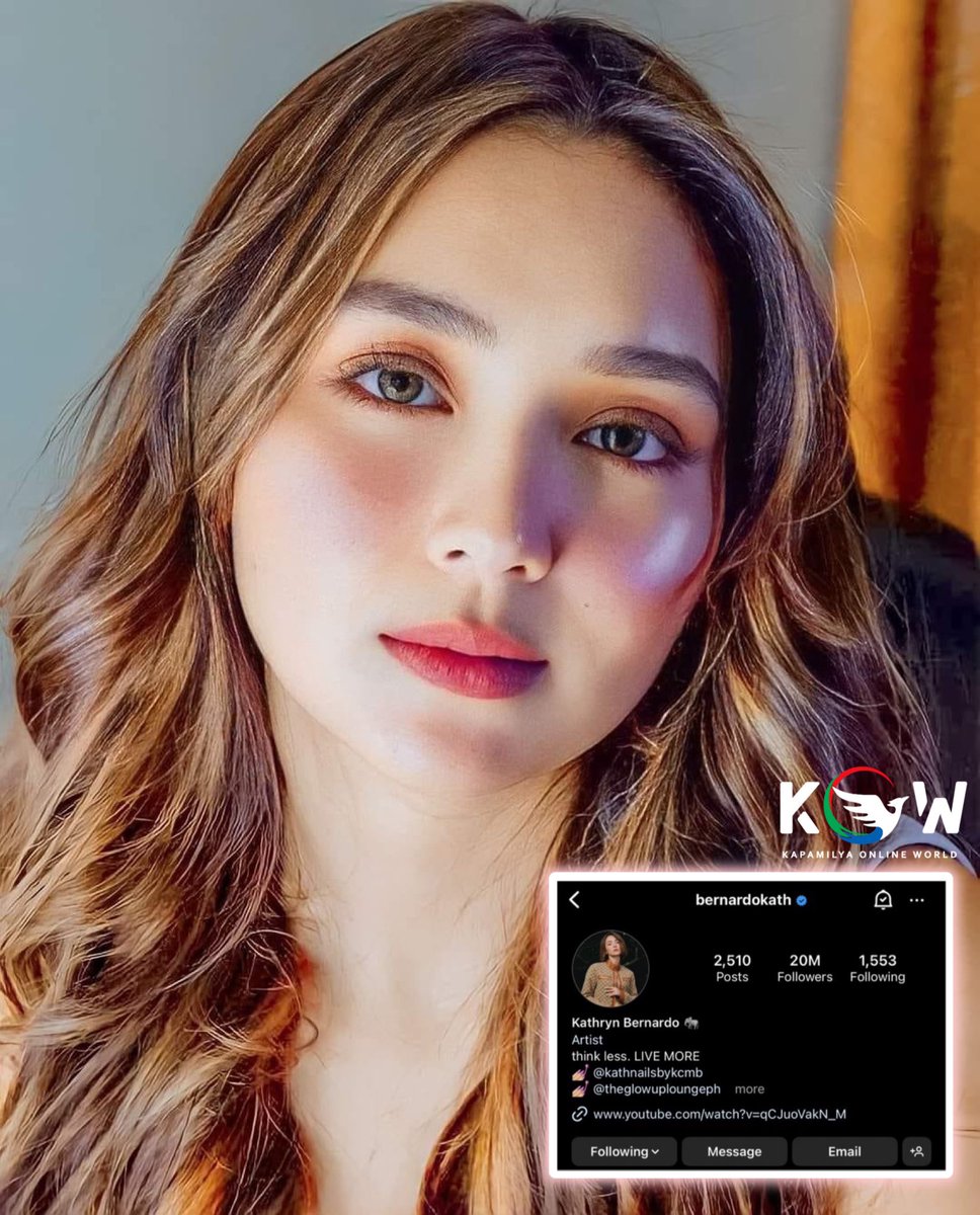 kowalerts's tweet photo. HAPPY 20M IG FOLLOWERS, KATH! ❤️

LOOK: Kathryn Bernardo has officially reached 20 million Instagram followers! She's the second Filipina to ever reach this feat.

Congratulations, @bernardokath 🤗 https://t.co/c0eFkv1VlR