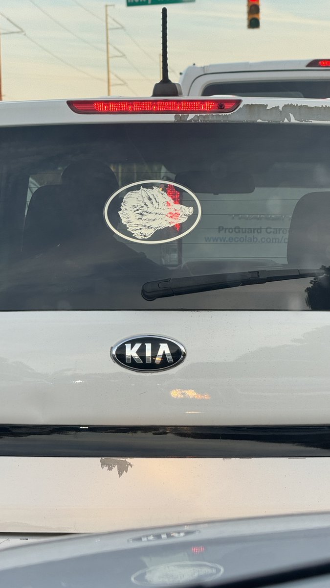 Boar’s Head Deli Meat window sticker goes hard ngl. It wasn’t even a company car or anything. Just a fan of deli meat. Salute to you sir 🫡