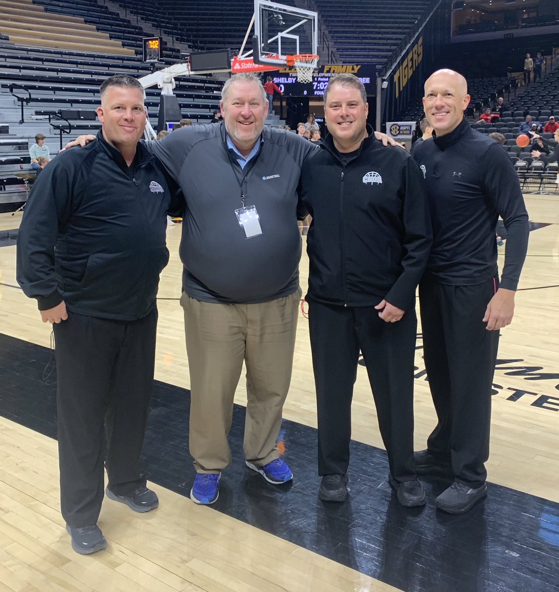 CBOA_Ref's tweet photo. CBOA officials Chris Ackman, Matt Lucas, &amp; Sam Barnes officiated the Higbee vs North Shelby boys game at the Norm Stewart Classic. @NormClassic @MSHSAAOrg @MbcaCoaches @CoachAckman @MMu98 @SammmyB23 https://t.co/DHEFsAYxfT